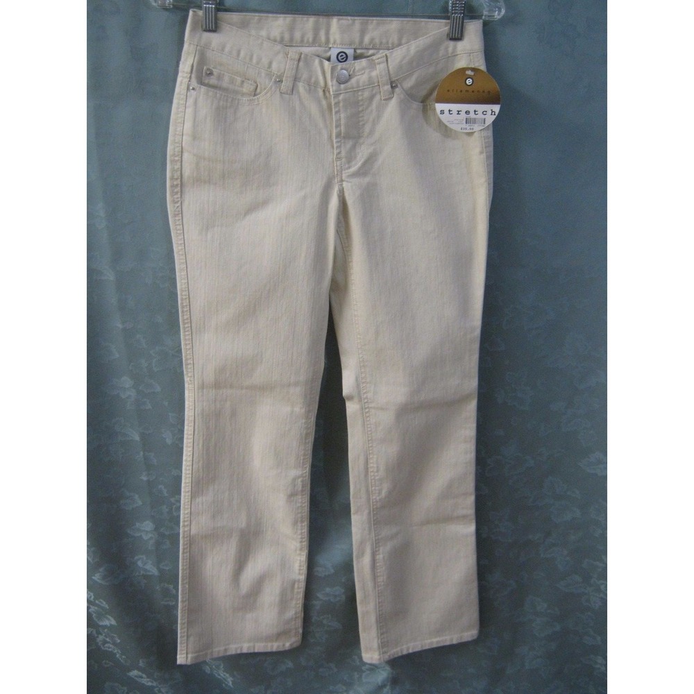 Ellemenno Light Beige Boot Cut Jeans Size 3 NWT